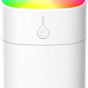 400ml Portable Mini Humidifier & Aroma Diffuser, 2 Modes, Night Light, Auto-Off