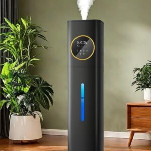 8L Top-Fill Cool Mist Humidifier, Night Light, Oil Diffuser, Black