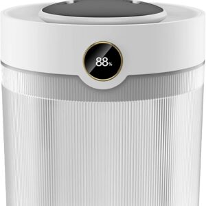 2000ml White Dual-Nozzle Top-Fill Humidifier, 7-Color LED, Portable