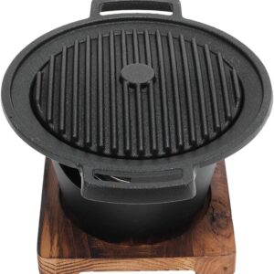 Portable Korean Barbecue Grill, Non-Stick Mini One-Person, Indoor & Outdoor