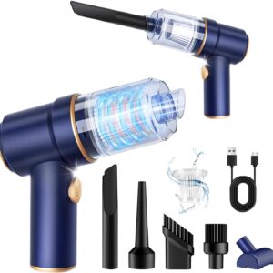 Handheld Car Vacuum Cleaner, 9000Pa, Vacuum & Air Duster, 120W, LED, Multi-Nozzles