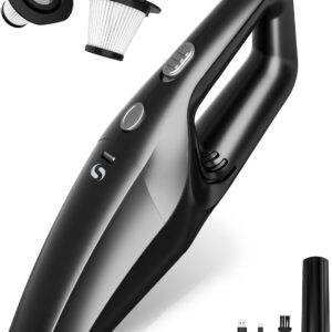 Handheld Vacuum Cordless, Powerful Rechargeable, Washable Filter, Mini Kit for Men & Women