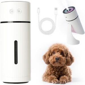 Pet-Safe Mini Quiet Humidifier for Dogs, 90° Mist, USB Rechargeable