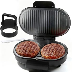 Double Mini Grill Maker, Breakfast Sandwich & Burger Press, Panini Grill